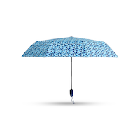 WEATHERPROOF Men's Auto Open Close Umbrella Front_Flat