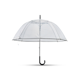 WEATHERPROOF Men's Clear Dome Stick Umbrella 48" Front_Flat