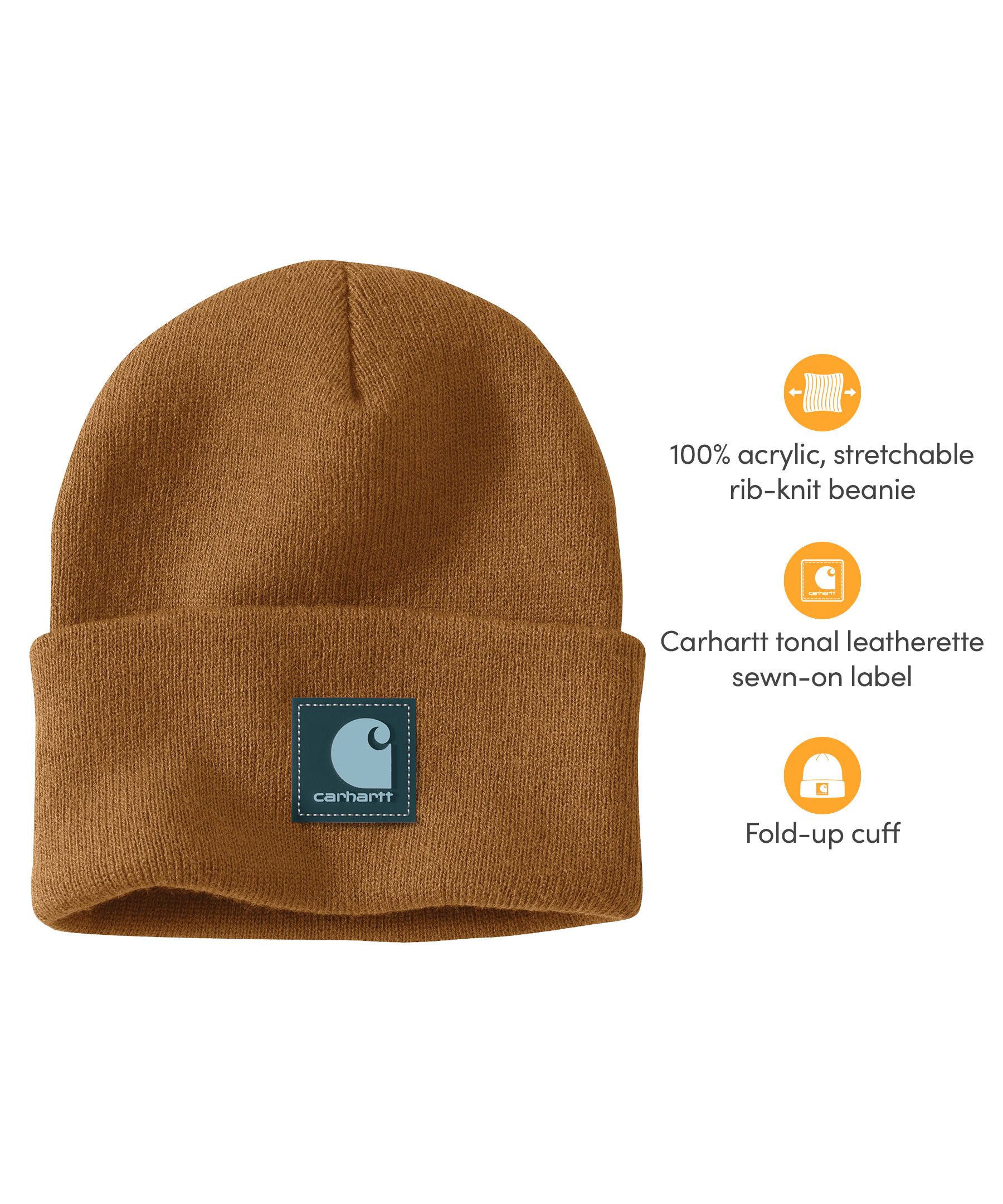 Carhartt Men's Knit Rubber Patch Beanie