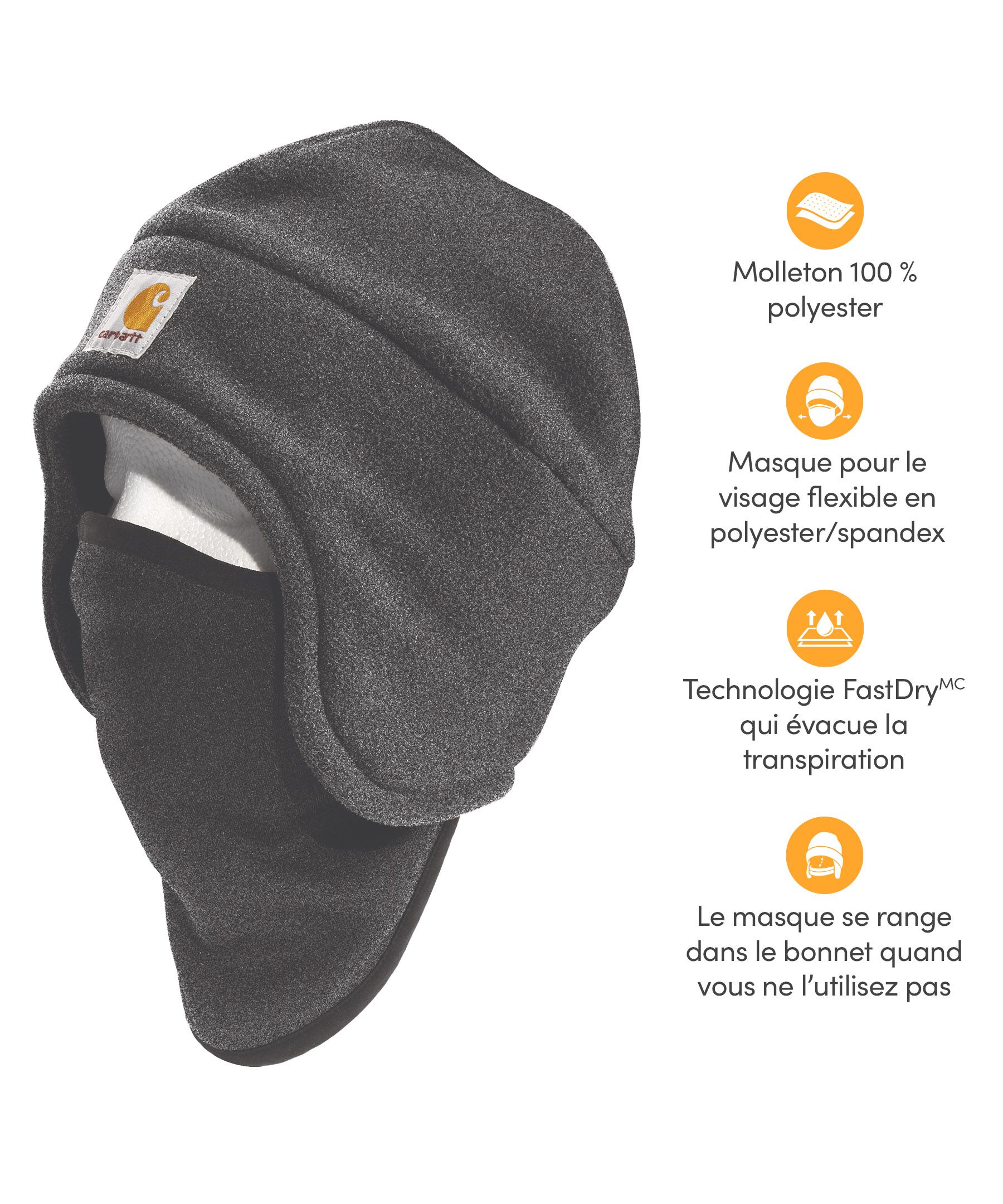 Chapeau 2 en 1 en molleton pour hommes, Carhartt
