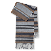 Foulard rayé en laine pour hommes, WindRiver
