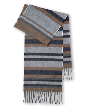 Foulard rayé en laine pour hommes, WindRiver