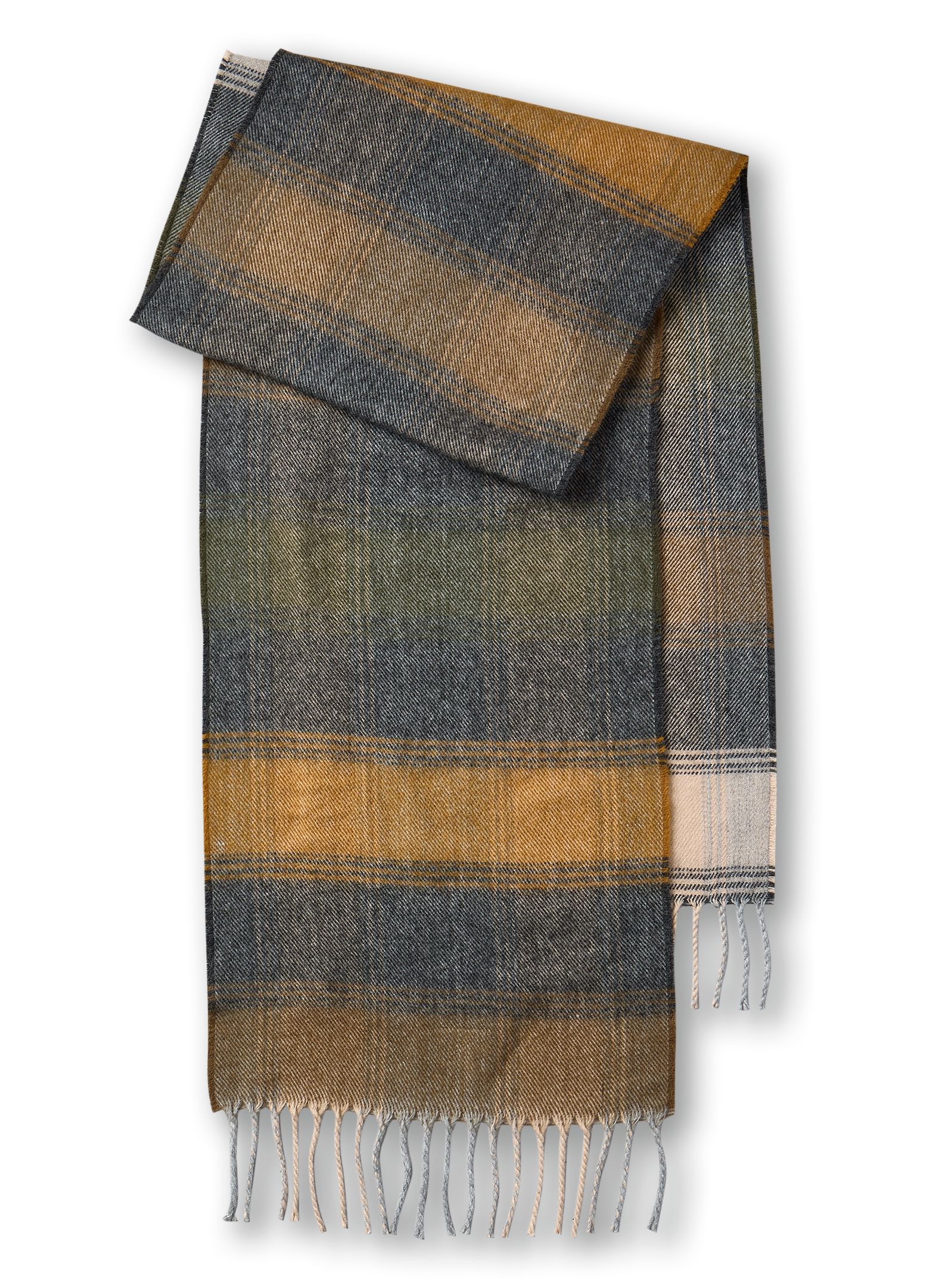WindRiver Men's Acrylic Woven Scarf Front_Flat