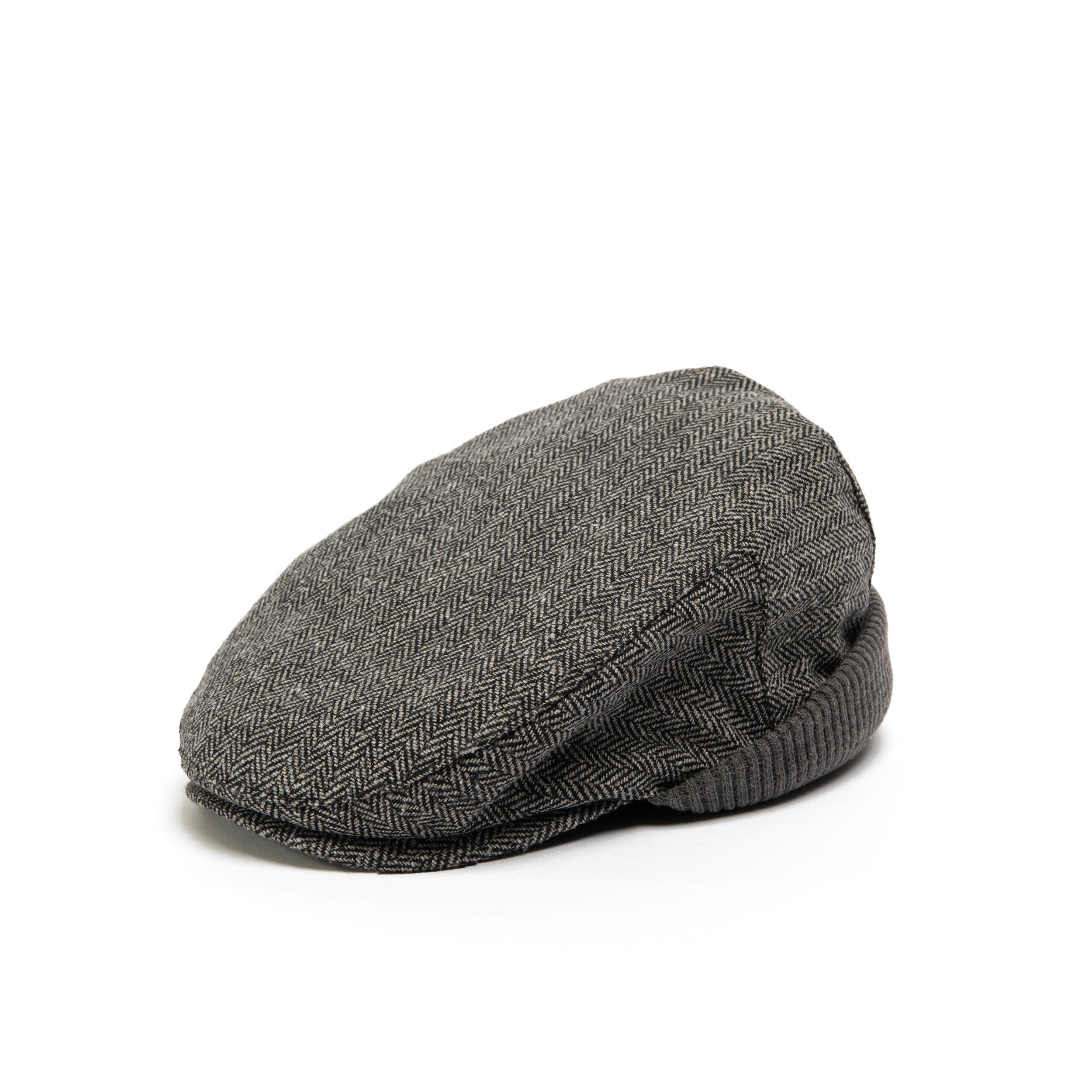 Denver Hayes Men's Wool Blend Flat Cap with Ear Flaps