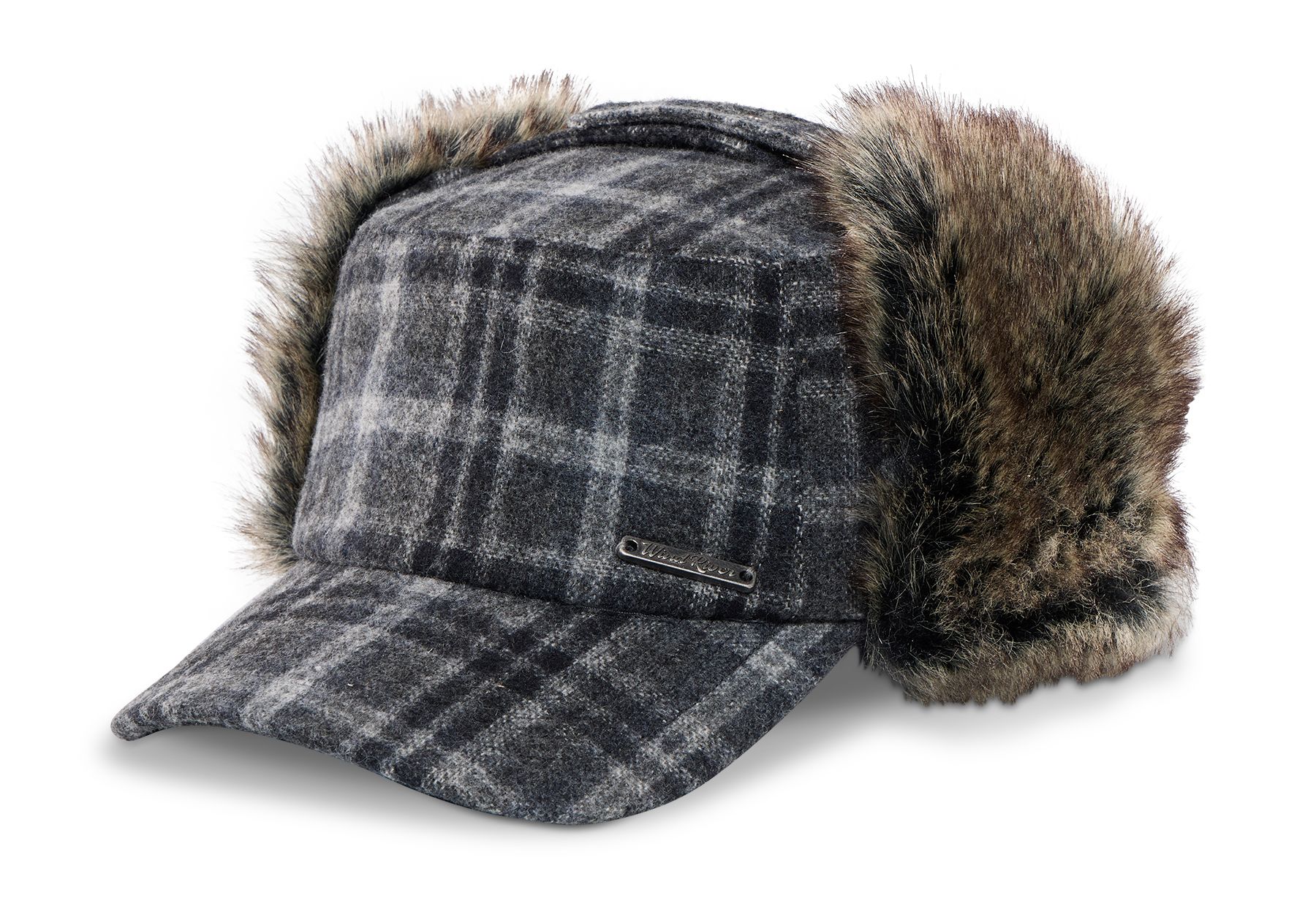 WindRiver Wool Blend Ball Cap With Ear Flaps
