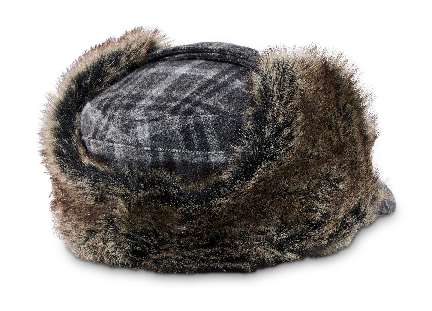 WindRiver Wool Blend Ball Cap With Ear Flaps