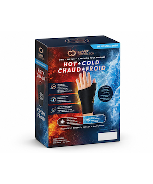 Manchon froid pour poignet pour hommes Copper Compression