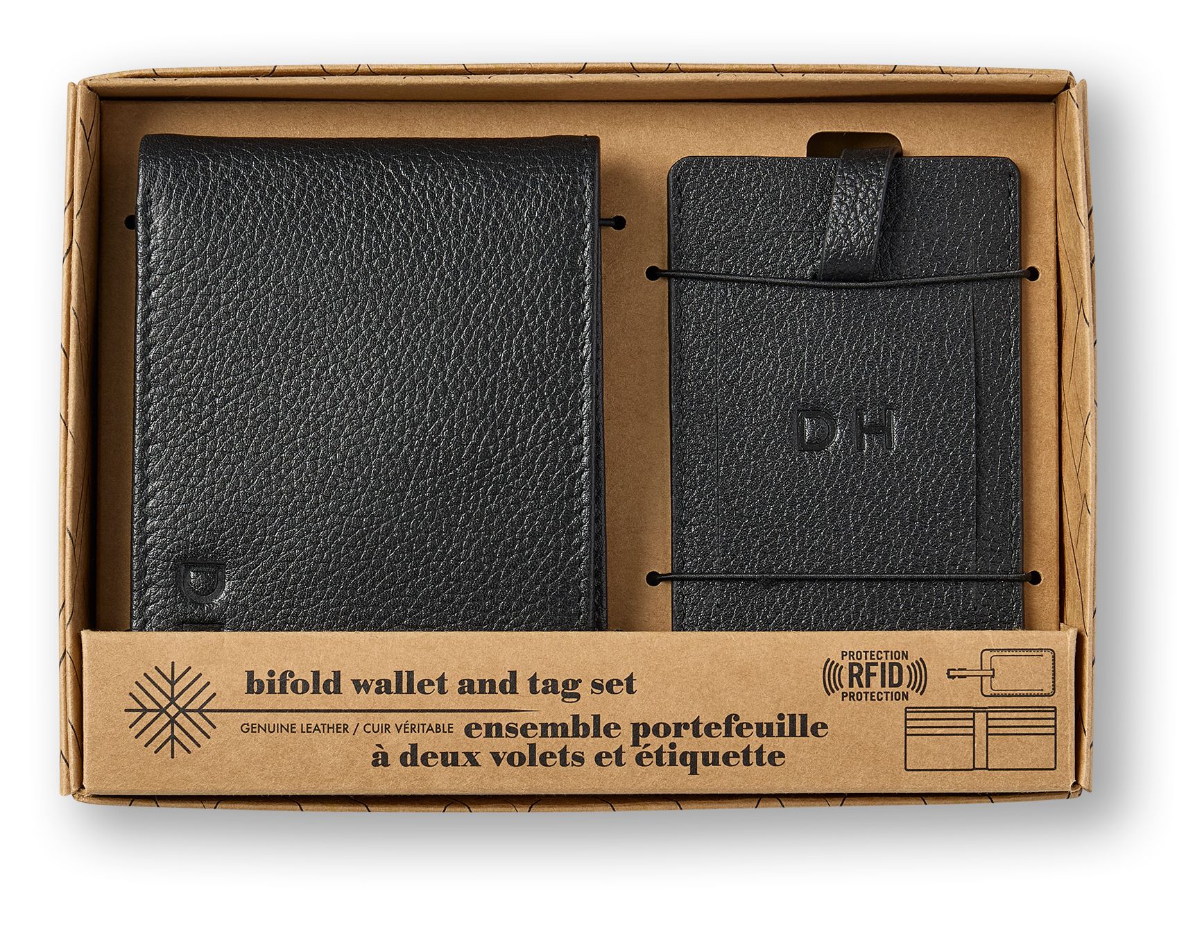 The Gift Shop Men's Wallet and Tag Set