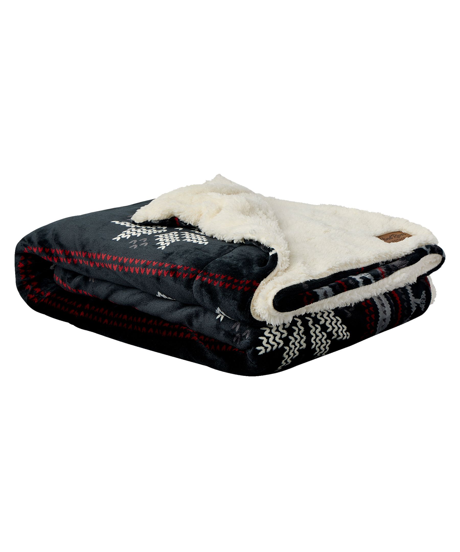 WindRiver Heritage Snowflake Sherpa Blanket Composite_or_Mixed