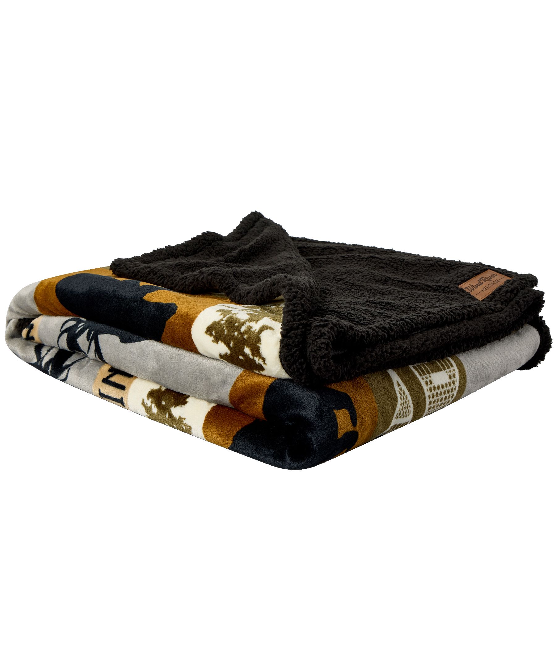 WindRiver Heritage Trails Printed Sherpa Blanket Composite_or_Mixed