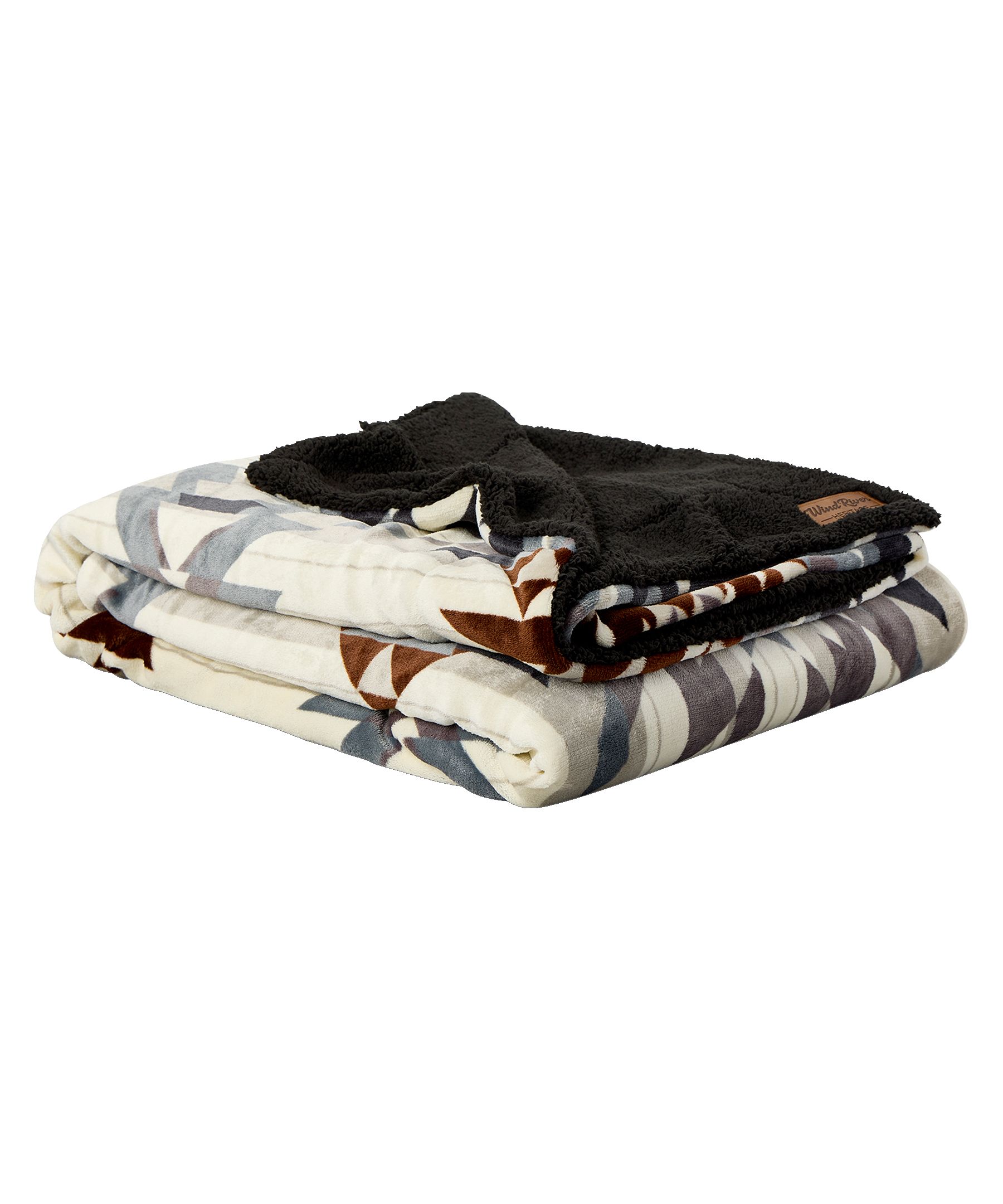 WindRiver Heritage Aztec Print Sherpa Blanket Composite_or_Mixed