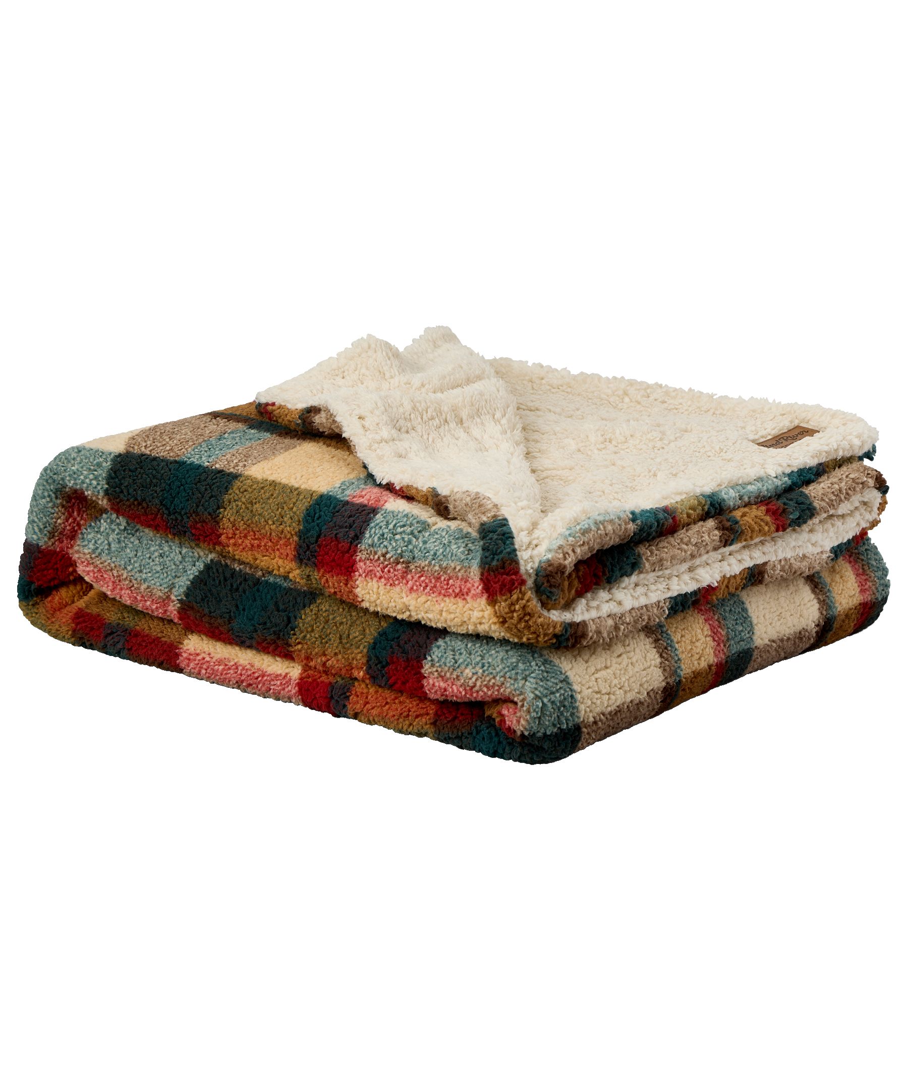 WindRiver Heritage Multi-Plaid Sherpa Blanket Composite_or_Mixed