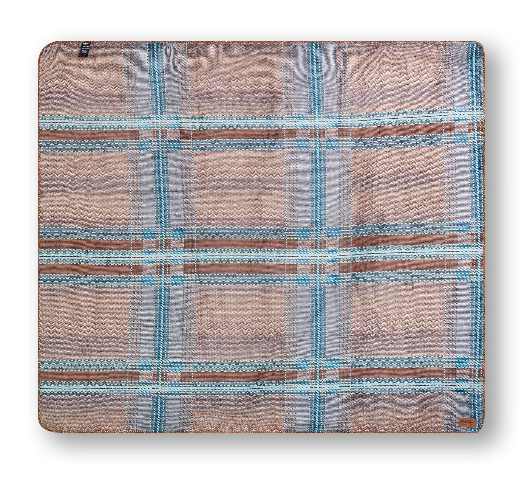 WindRiver Heritage Plaid Double-Sided Flannel Blanket Front_Flat