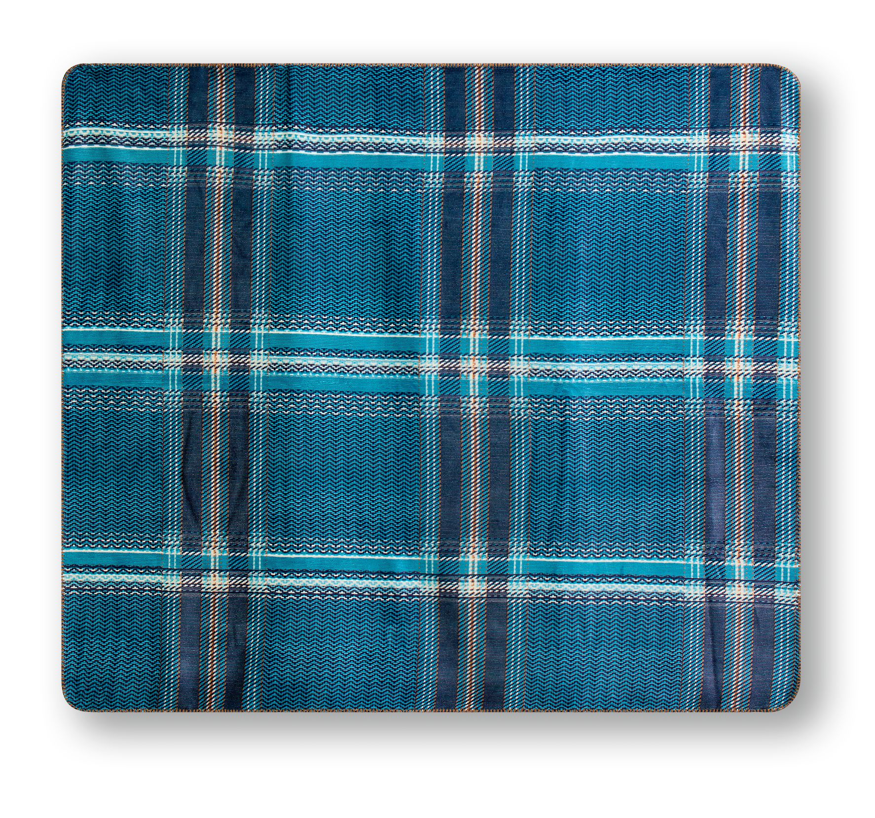 WindRiver Heritage Plaid Double-Sided Flannel Blanket CloseUp