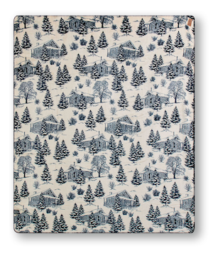 Couverture en flanelle double face à motif scénique, Heritage, WindRiver