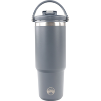 Bouteille de 30&nbsp;oz en acier inoxydable avec paille rabattable, WindRiver