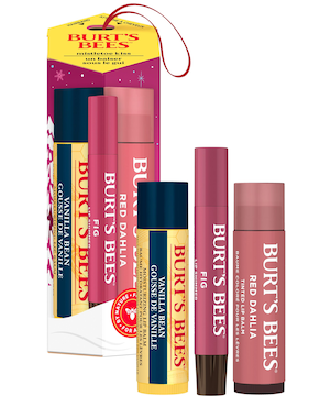Ensemble cadeau baume à lèvres et brillant à lèvres, Burt’s Bees, paquet de 3