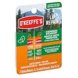 Soin réparateur pour les lèvres Sapin et menthe verte, O’Keeffe’s, paquet de 2