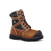 Bottes de travail de 8 pouces à protection en composite sans métal pour hommes, L.P. Royer Front_Three_Fourths_Angled_Right