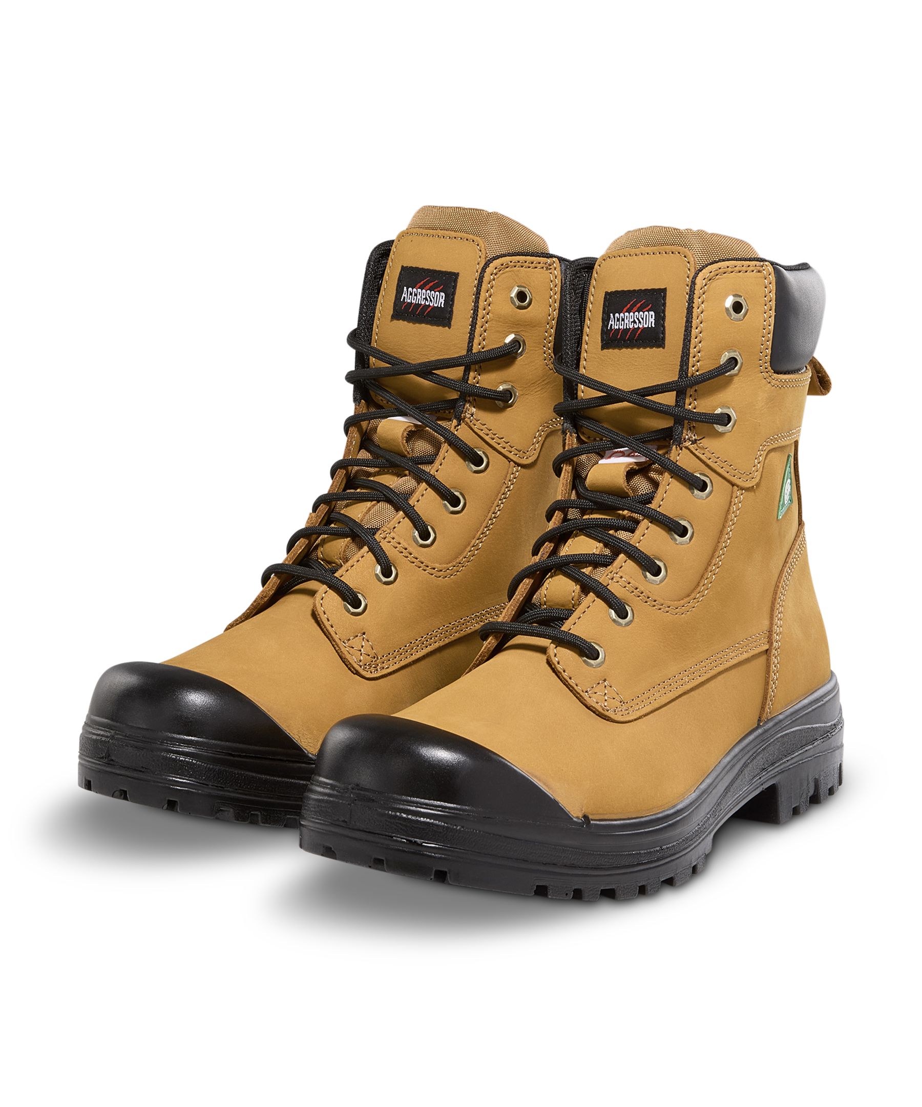 Aggressor Men's Steel Toe Steel Plate Lynx II Duratoe 8 Inch Work Boots