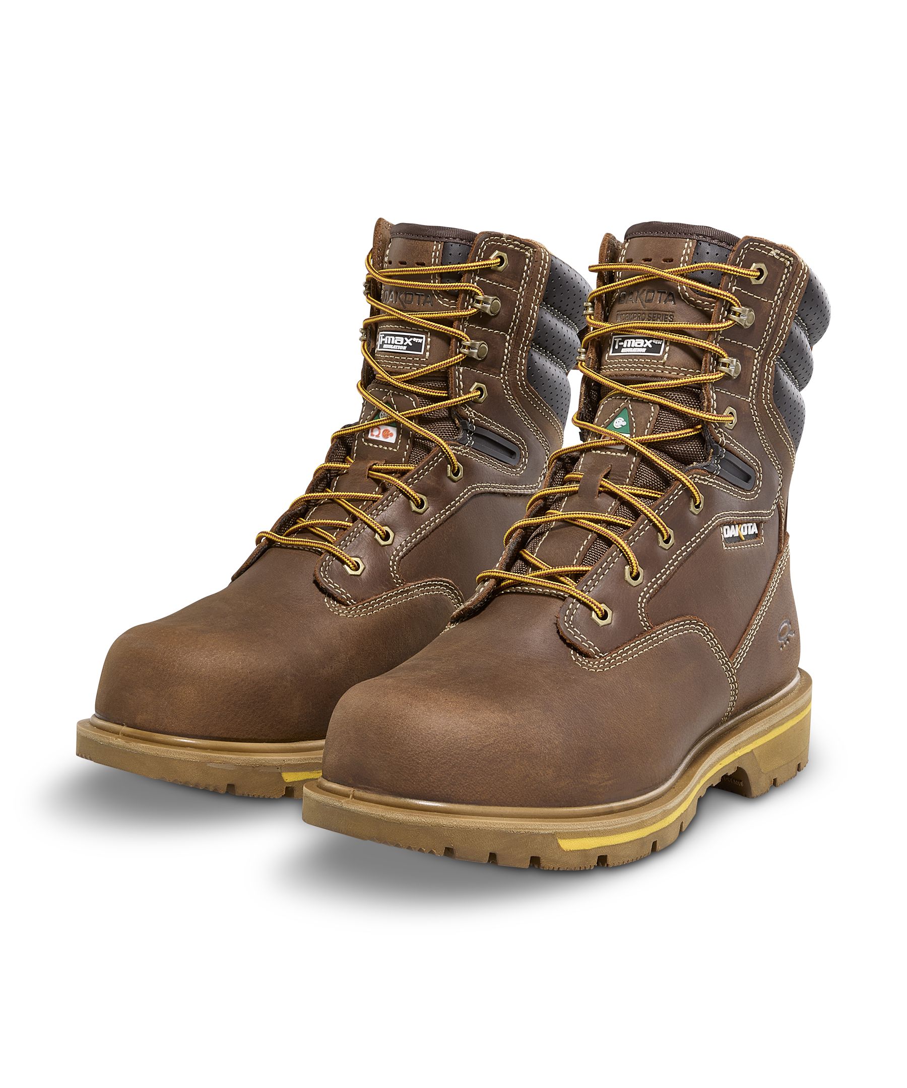 Dakota WorkPro Series Men's 8517 Quad Comfort 8 Inch Steel Toe Composite Plate Work Boots