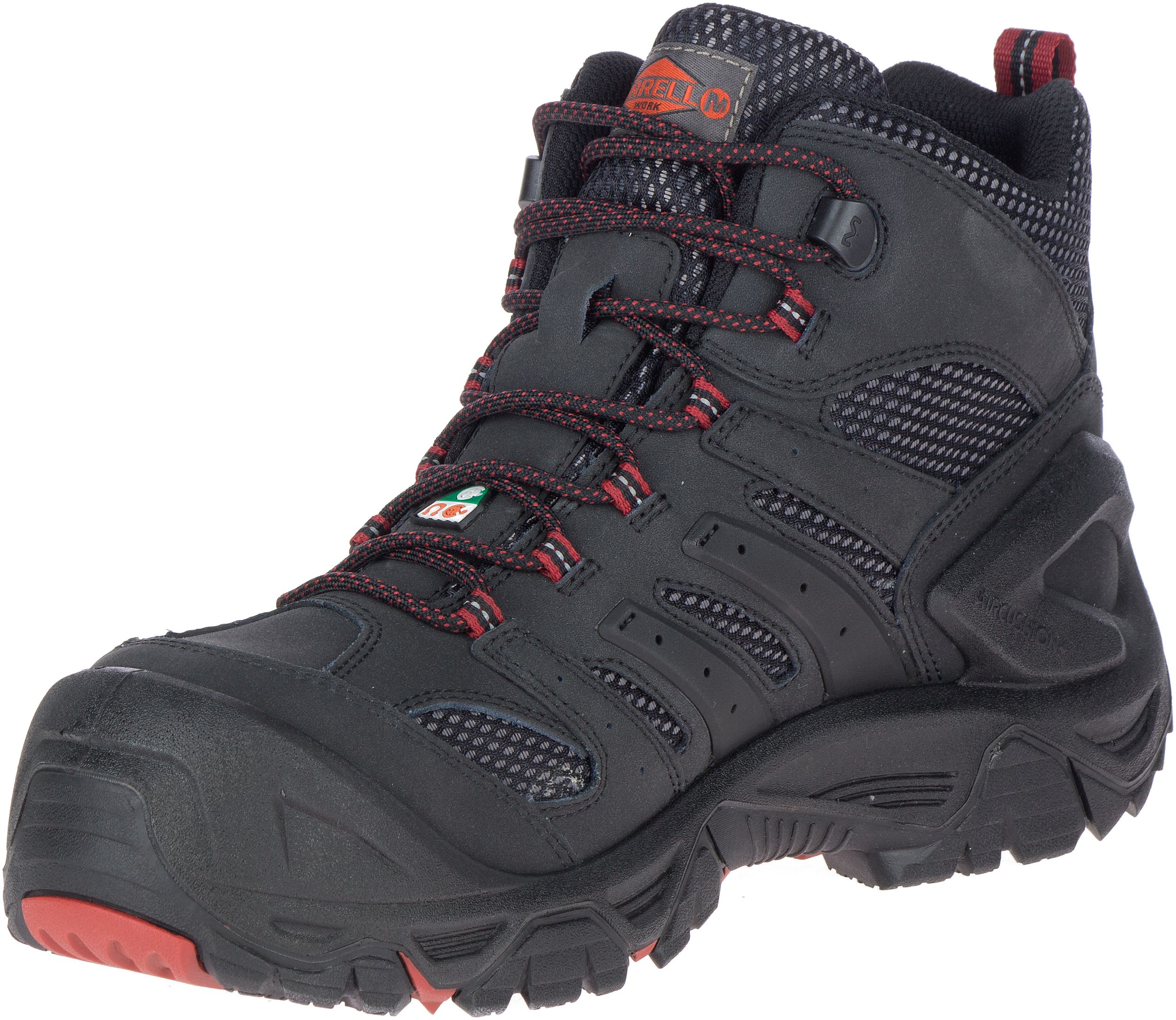 Bottes de randonnée de sécurité de travail Merrell étanches à l’eau à protection en composite, pour hommes, Strongfield