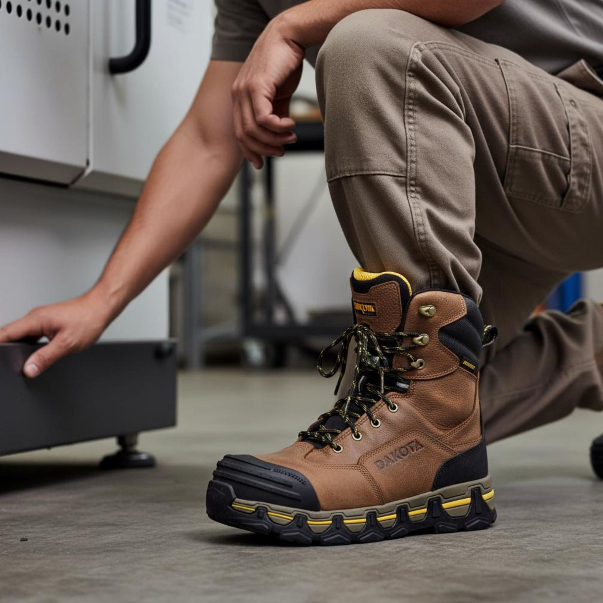 Dakota WorkPro Series Men's 8 Inch Composite Toe Steel Plate 8550 Work Boots