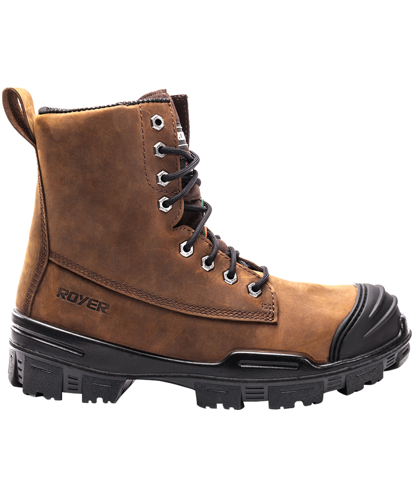 Bottes de travail isol es LP Royer de 8 pouces en cuir