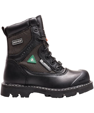 Bottes de travail étanches à l'eau en cuir de 8 pouces à protection en composite pour hommes, FLX