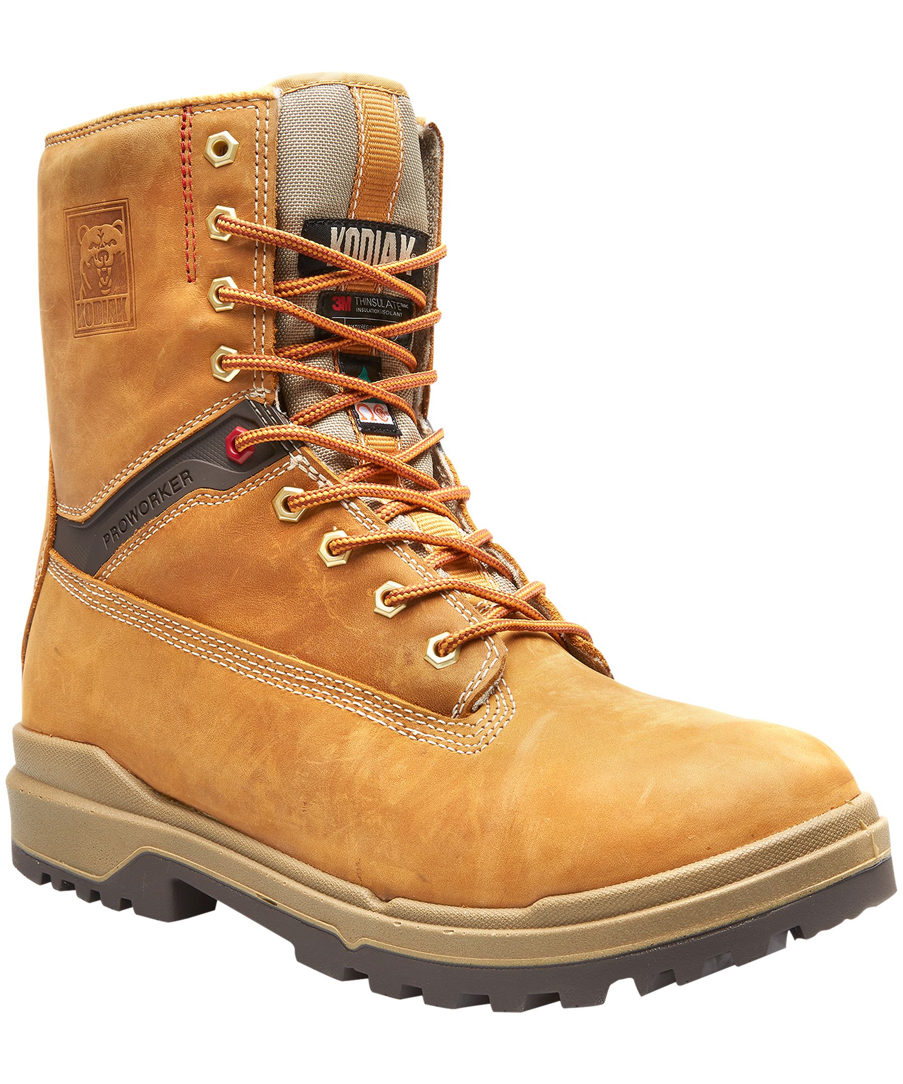 Kodiak Men's Composite Toe Composite Plate Proworker Master Waterproof Electric Shock Resistant 8 Inch Work Boots