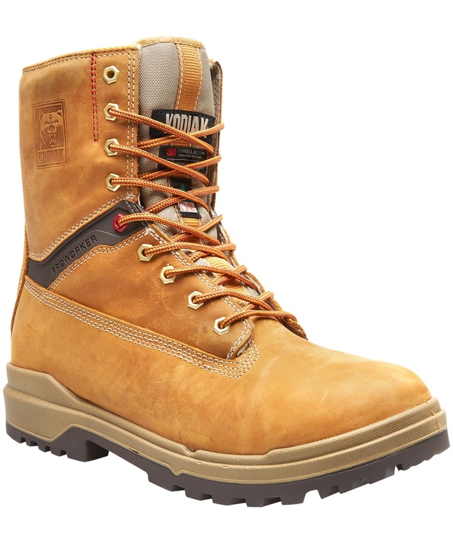 Kodiak Men's Composite Toe Composite Plate Proworker Master Waterproof Electric Shock Resistant 8 Inch Work Boots