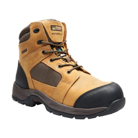 Chaussures de randonnée mi-hautes résistantes aux chocs électriques avec protection en composite pour hommes, Kodiak, Trakker, brun Front_Three_Fourths_Angled_Right