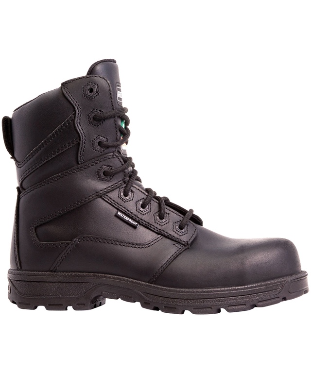 Bottes de travail LP Royer de 8 pouces avec fermeture à glissière et protection en composite pour hommes, Agility