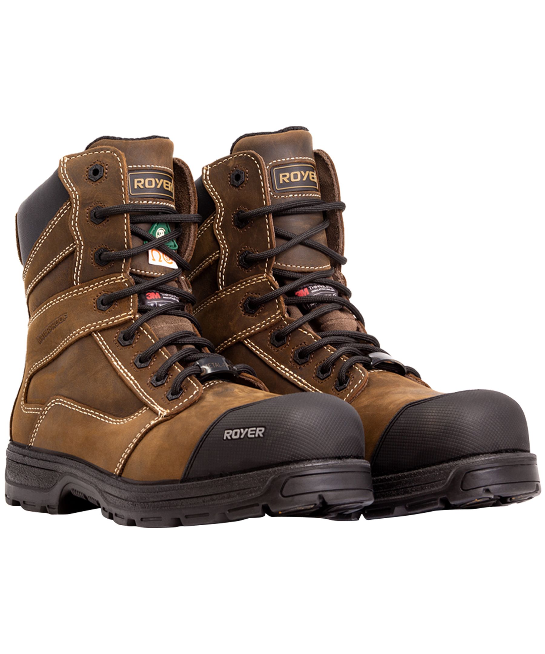 Bottes de travail à enfiler LP Royer de 8&nbsp;pouces à protection en composite pour hommes, Agility, Arctic Grip