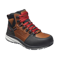 Bottes de sécurité mi-hautes étanches à l'eau avec protection en composite pour hommes, Red Hook, KEEN Utility Front_Three_Fourths_Angled_Right