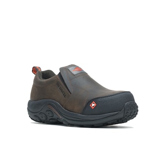 Merrell Work orteil composite pour hommes Plaque composite Jungle Moc Large Fit Chaussures de sécurité