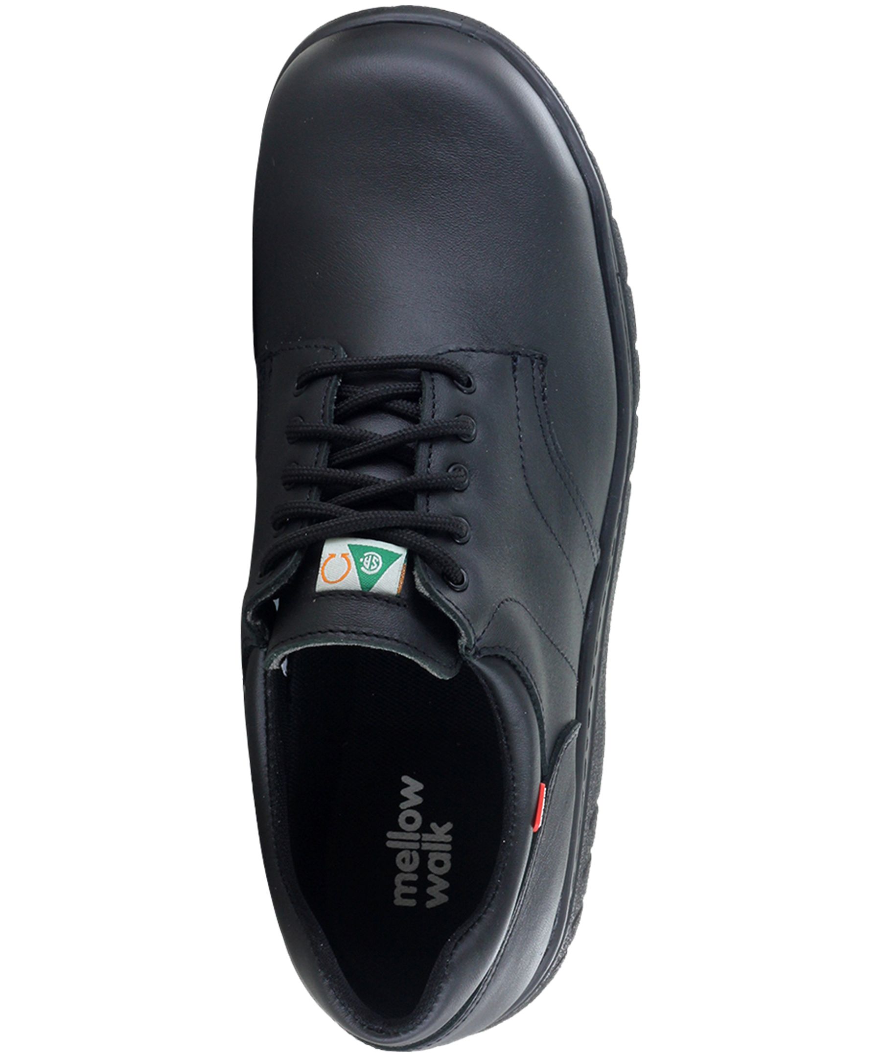 Mellow Walk Keele Safety Shoes Oxfords Mens 9 EE Wide Black Leather Restaurant Mellow Walk Men main image 2