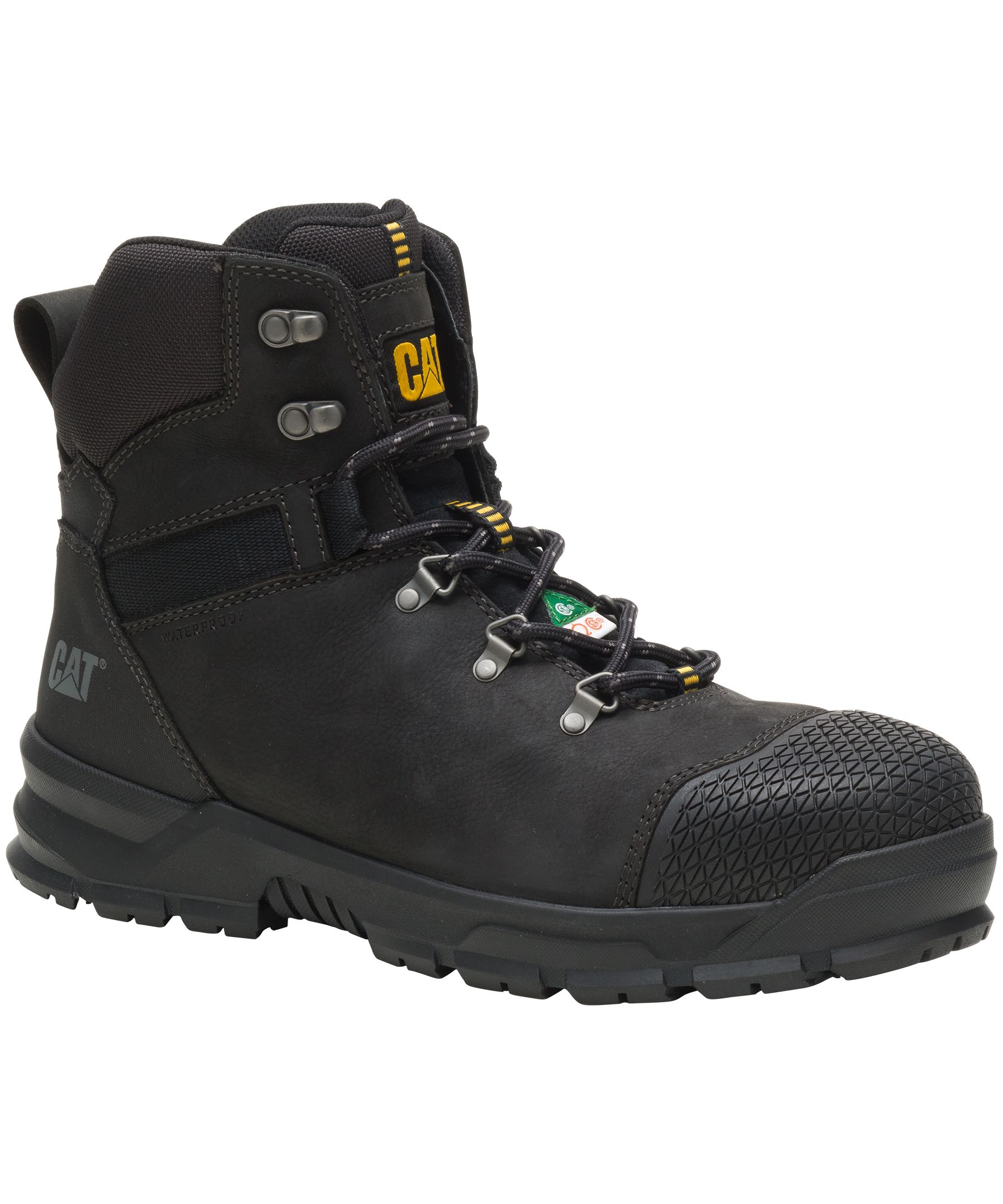 Waterproof Work Boots Mens Black Caterpillar Boots Mens