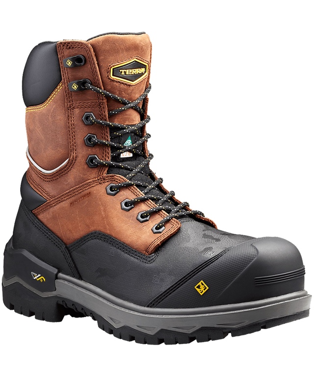 Bottes de travail de 8 pouces à protection en composite pour hommes, Terra Gantry