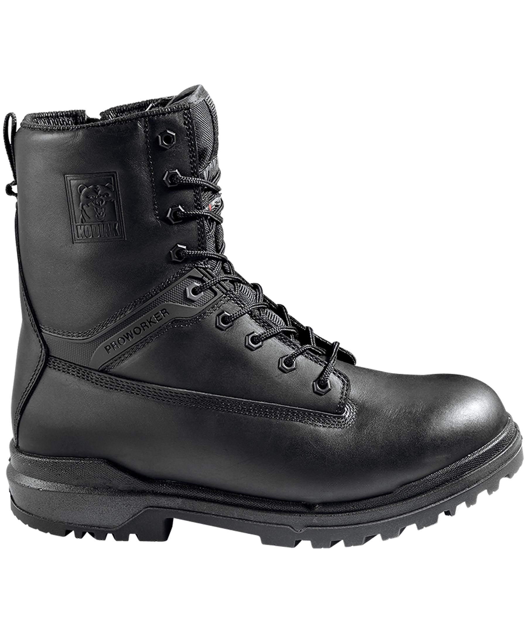 Kodiak Men's Proworker Zip 8 Inch Composite Toe Composite Plate Work Boots