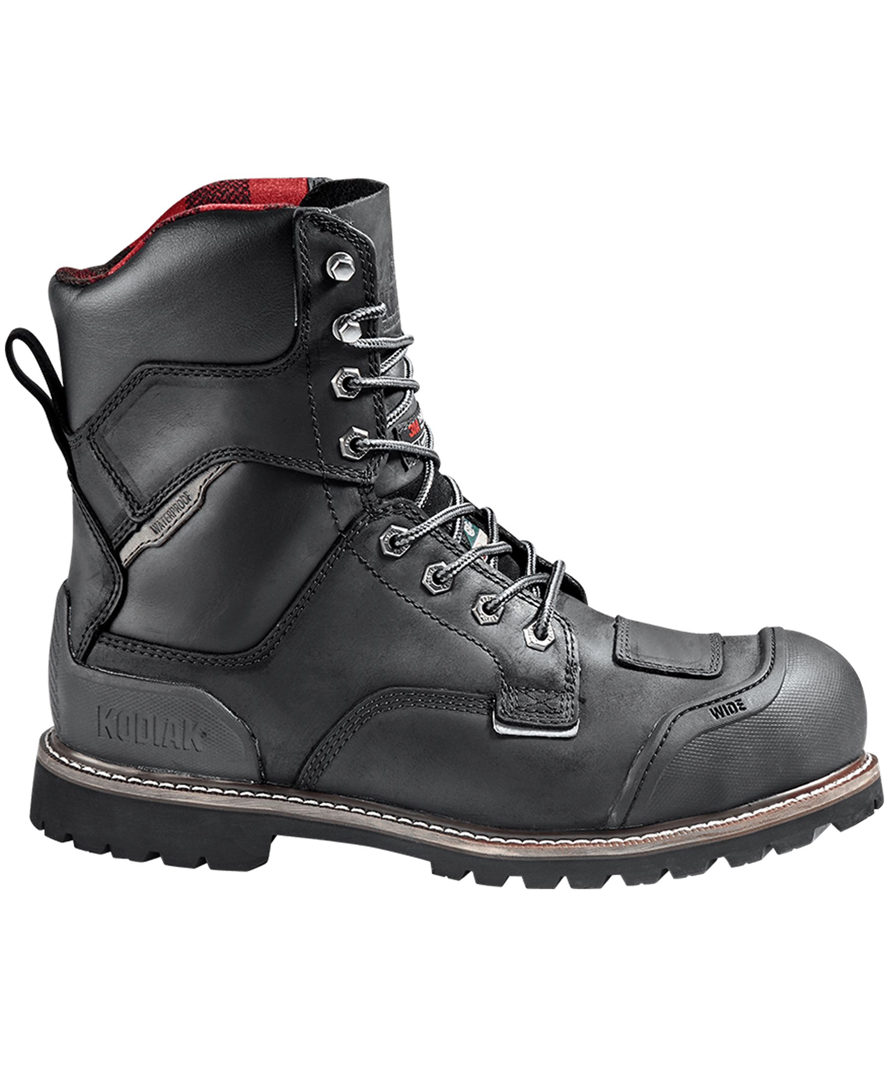 Kodiak Men's 8 Inch Composite Toe Composite Plate Widebody Waterproof Work Boots