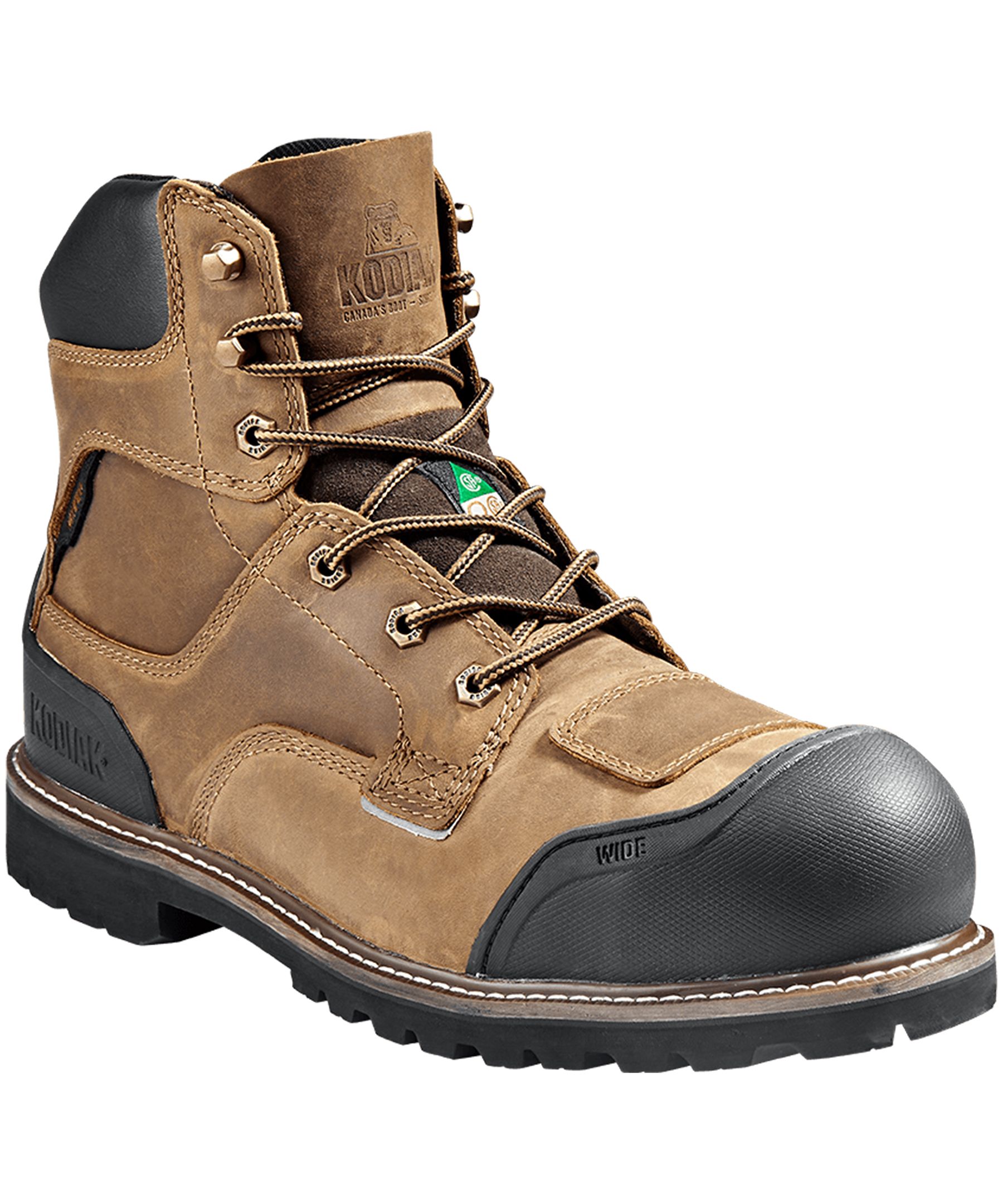 Kodiak Men's Composite Toe Composite Plate Kodiak Generations Widebody 6 Inch Waterproof Work Boots