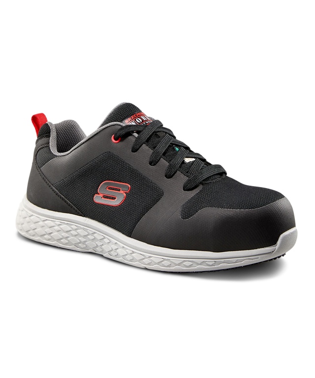 Skechers Work Men's Aluminum Toe Steel Plate Lace Up Athletic Safety Shoes