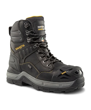 Bottes de travail imperméables IceFX de 8 po avec isolant T-MAX et protection en acier et en composite pour hommes, Winter X, Dakota WorkPro Series