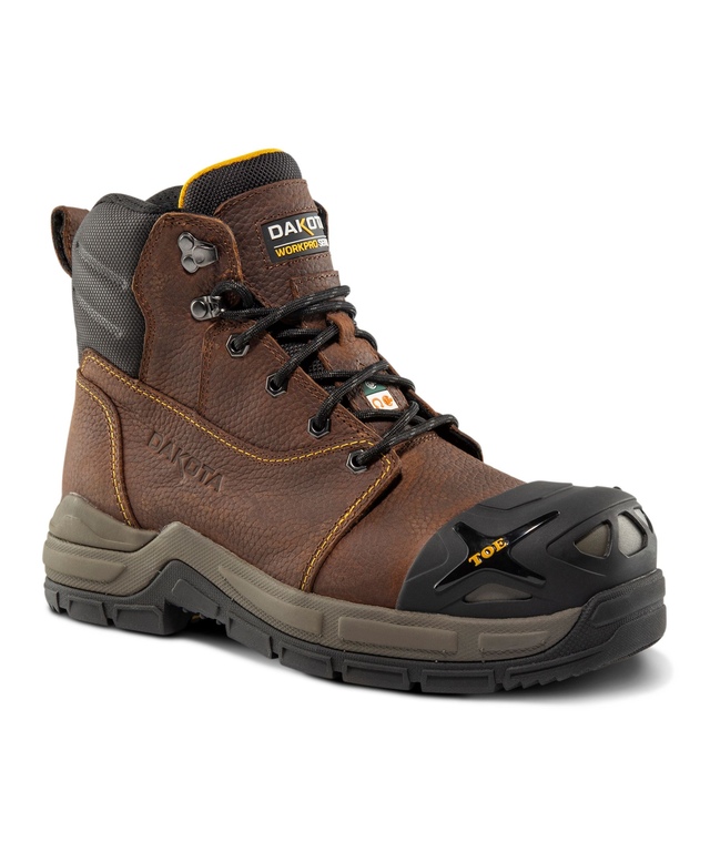 Dakota WorkPro Series Men's X-Toe 6-Inch Steel Toe Composite Plate Waterproof T-Max Insulated Work Boots
