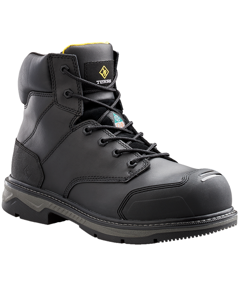 Terra Men s 6 Inch Patton Aluminum Toe Composite Plate Work Boots