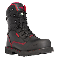 LP Royer Men's 8 Inch Revolt Megagrip Pro Composite Toe Composite Plate Waterproof Work Boots Front_Three_Fourths_Angled_Right