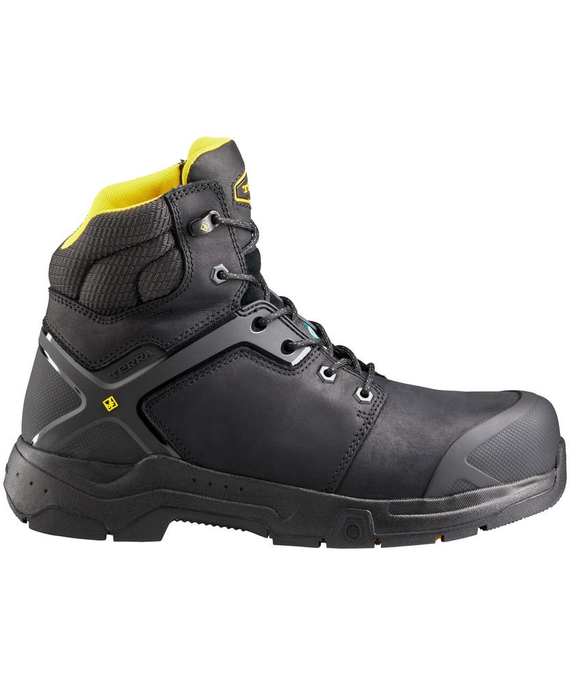 Bottes De Travail Caterpillar Everett S3 WP - Orteil Non Métallique, Taille 7 à 13, Confort Mémoire De Forme