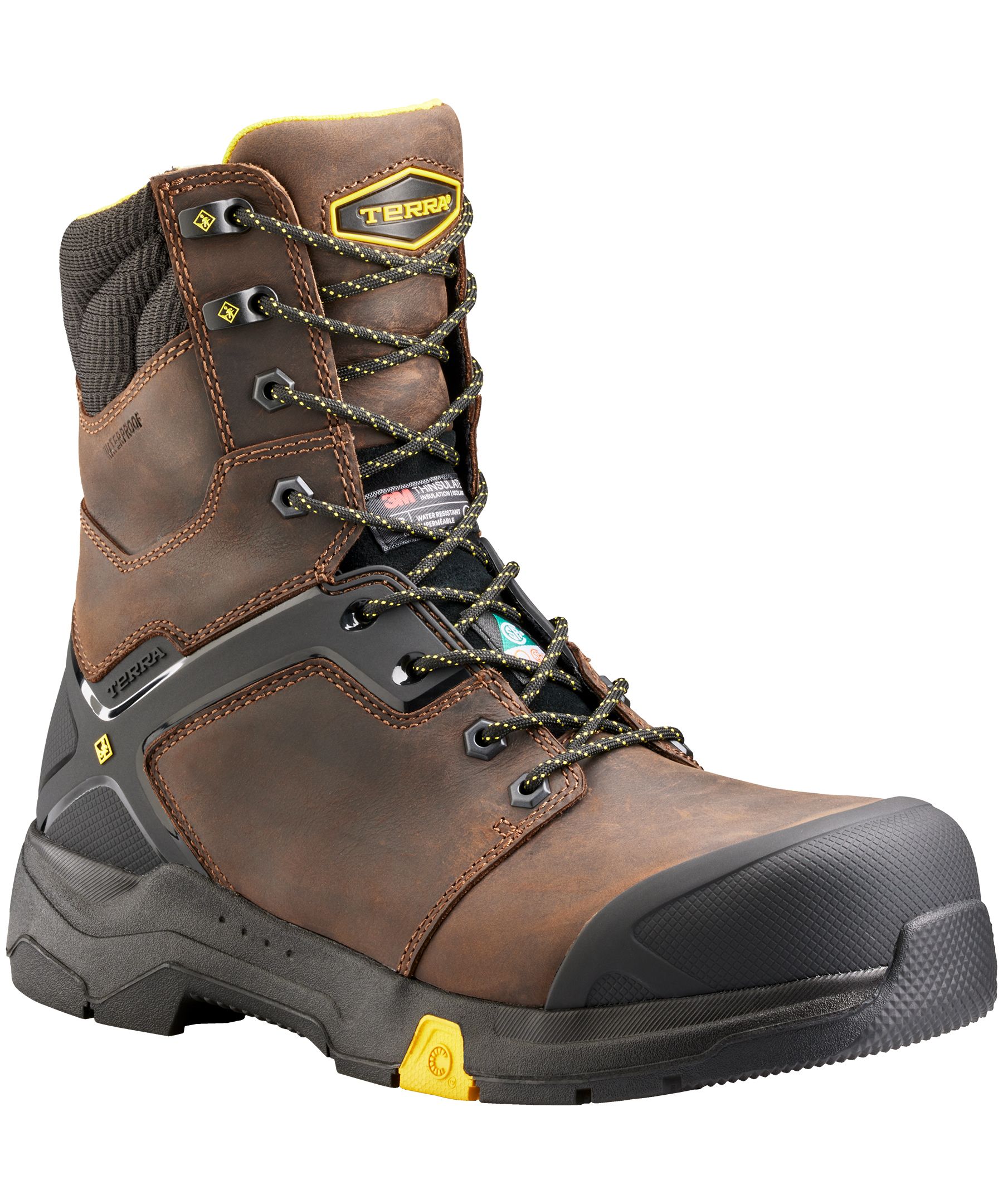 Terra Best Winter Boots For Working Outside Terra Men's Inch