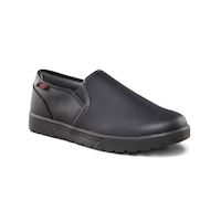 Aggressor Men's Non-Safety FreshTech Anti-Slip Slip-On Shoes Front_Three_Fourths_Angled_Right